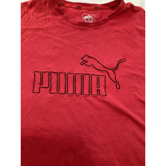 Men's Essential Graphic Logo Soft Short Sleeve Tee Size XL Red T-shirt - Picture 2 of 8